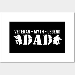 Dad Veteran Myth Legend Posters and Art